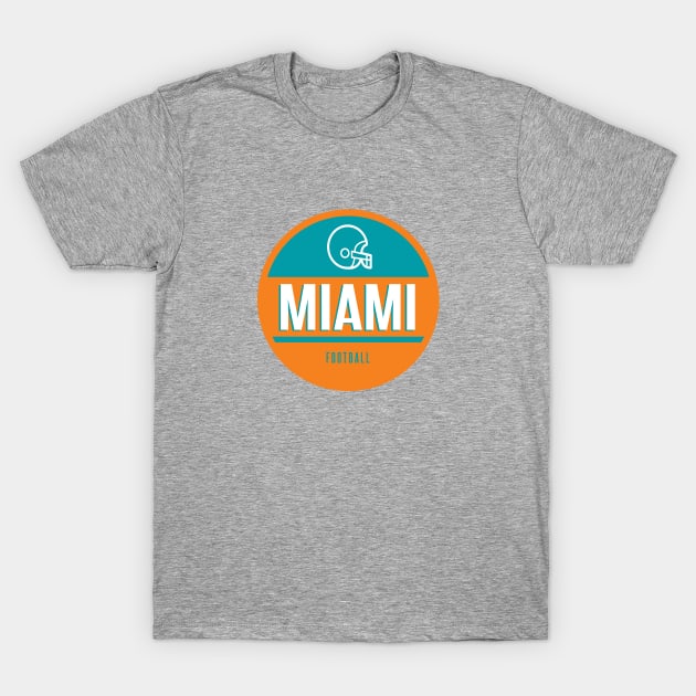 Miami retro football T-Shirt by BVHstudio